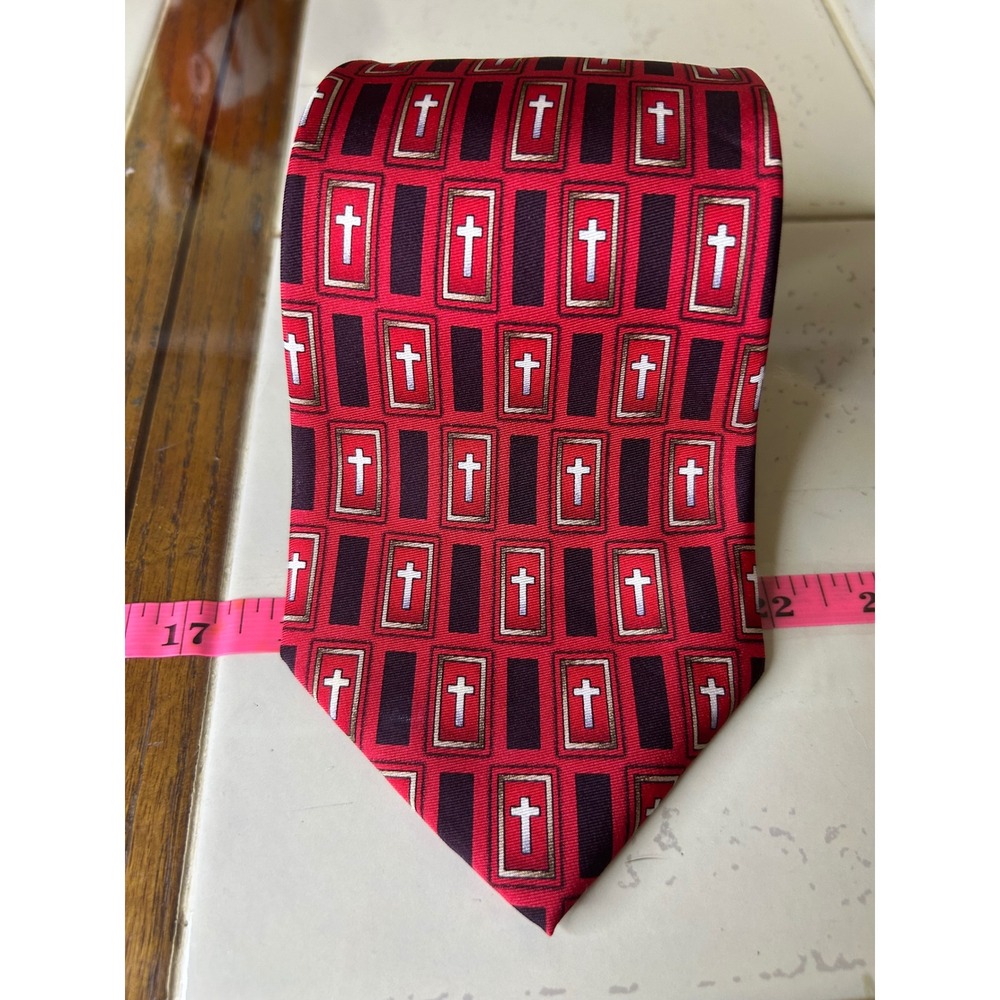 Eagle Neckwear‎ Red Cross Silk Men's Tie